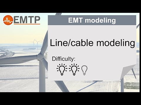Line/cable modeling for EMT simulations
