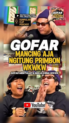 LUCU BANGET GOFAR PANIK, MANCING AJA PAKE PRIMBON 🤣🤣🤣 Tonton selengkapnya di YT HAS Creative - PWK. Bersama Gofar Hilman dan Adul. #klip #podcast #lucu #ngakak #ketawa #kocak #PodcastWarungKopi #PWK #Adul #mancing | Kumpulan Video Podcast