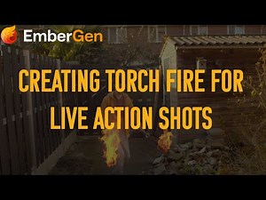 EmberGen Tutorial: Creating a Live Action Torch Shot with Animated Meshes and Camera Imports