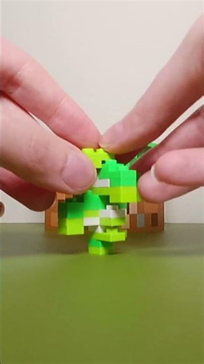 Building a birch sapling out of lego! #minecraft #lego