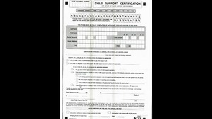 Child Support Certification ≡ Fill Out Printable PDF Forms
