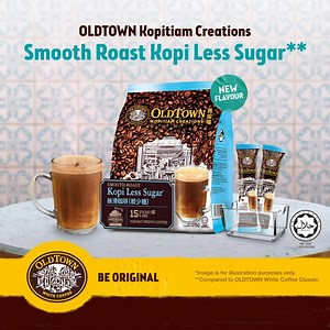 Authentic kopitiam kopi is just a sachet away! Try the NEW OLDTOWN Kopitiam Creations Smooth Roast Kopi Less Sugar**—the perfect coffee for when you’re craving the good ol’ taste of your hometown. ​ ​ **Compared with OLDTOWN White Coffee Classic.​ Get it now via the links below! 👇 ​ 🛒Lazada: http://bit.ly/OLDTOWNLazMall ​ 🛒Shopee: https://shp.ee/wspvdxj #OLDTOWNWhiteCoffee #OLDTOWNKopitiamCreations #SmoothRoastKopi #NewFlavour | OLDTOWN White Coffee Malaysia