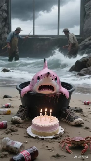 cute shark crying 😢 #aivideo #cute #shark #foryoupage #fyp