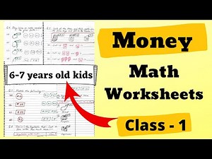 Money Worksheet for Class 1| Chapter on Money | Money concept for grade 1| Class 1 Maths Worksheet