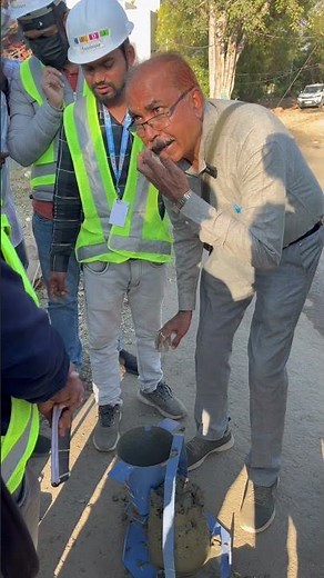 slump cone test of concrete #construction #civilengineering #perfectinstituteforcivilengineers