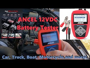 ANCEL BA101 12VDC Battery Tester Car Truck Battery and Alternator Check
