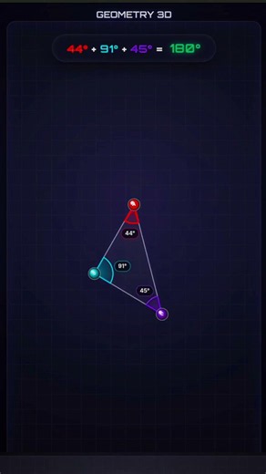 Why a Triangle Can Never Have Angles Greater Than 180° #puzzletable #mathdance #coolmath