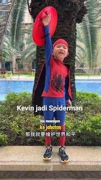 Kevin's hand was bitten by a spider and turned into Spiderman #shorts #funnyvideo #dubbing #hilar...
