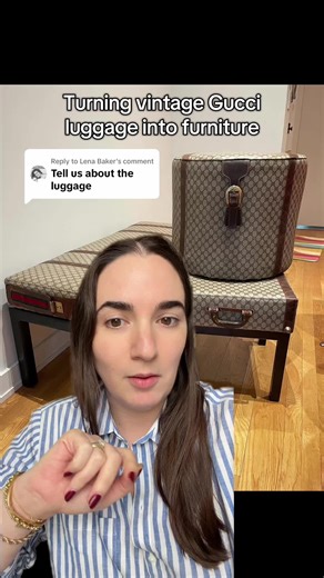 Transforming Vintage Gucci Luggage into Unique Furniture