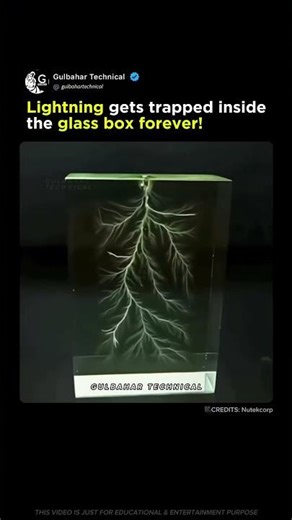 Lightning Trapped Inside Glass Forever! ⚡🧊