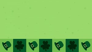 Download Animated Saint Patrick Day pattern background with copy space area. Suitable for holiday event. for free