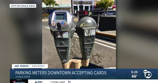 Chula Vista adds smart parking meters that allow card, contactless payments