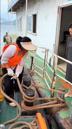 Tying a Rope to Stop a Ship.