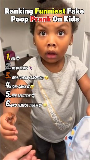 Ranking Funniest Fake Poop Prank On Kids 😂