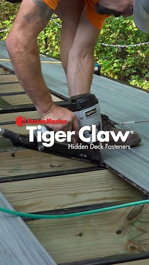 FastenMaster on Instagram: ""Tiger Claw is clearly the fastest & easiest way for us to consistently install all of our grooved decking." @regantotalconstruction has been using Tiger Claw for over 8 years due to the speed and reliability of the Tiger Claw Gun and the TC-G clips! Message us to learn how you can get a FREE Tiger Claw Installation Gun and start saving time on your next project! #FastenMaster #FastenMasterPRO #PRODriven #FastenMasterTigerClaw #FastenMasterTCG"