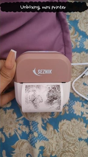 Unboxing mini printer || how to use mini #printer #asmr #diy #youtubel #aesthetic #journalideas