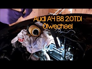 Audi A4 B8 2.0 Tdi oil change