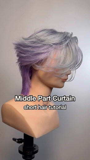 Middle Part Curtain Haircut Tutorial | Blended Layers with Flow