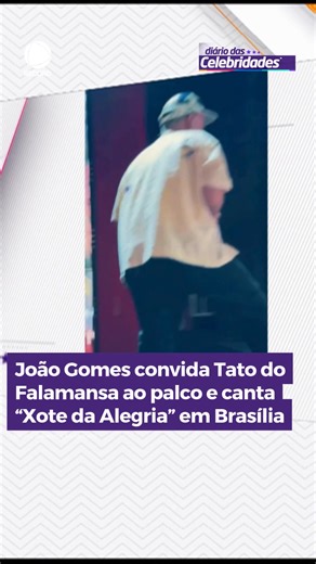 SINTONIA MUSICAL | João Gomes se apresentava com o projeto Dominguinho, em Brasília, quando avistou o grupo Falamansa na plateia. O cantor então puxou o sucesso “Xote da Alegria” e convidou Tato para subir ao palco e cantar uma palhinha. 🤩 Olha só! #HojeEmDia ➡️ Veja essa e outras notícias em R7.com/hojeemdia | Programa Hoje em Dia
