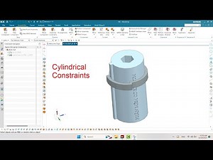 How to use Cylindrical Joint Assembly Constraint in NX #16