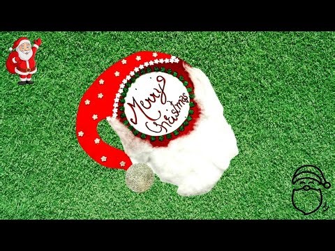 Santa Claus card making / Merry Christmas card / Diy Santa face card / #papercrafts