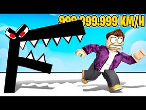 DER SCHNELLSTE IM ALPHABET LORE RENNEN 999.999.999 KM/H CHALLENGE !