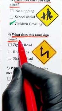 ROAD SIGNS QUIZ