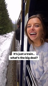 "This is the Rocky Mountaineer train! A luxury train operating in Canada and the US. We caught the incredible Rocky Mountaineer to Banff which meant rolling through the pristine Rocky mountainers, passing glacial rivers and over epic canyons. Rocky Mountaineer quick facts: ⏰ The train runs from mid April to mid October 🚂 There are 3 rail routes in Canada 🍝 The food on board is cooked by an executive chef and is jaw dropping! 🫧 Glass dome windows mean you won’t miss a thing! 📸 The train trave