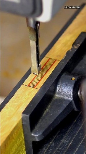 Square hole wood mortising chisel for Woodworking #wood #maker #asmr #woodtools #join