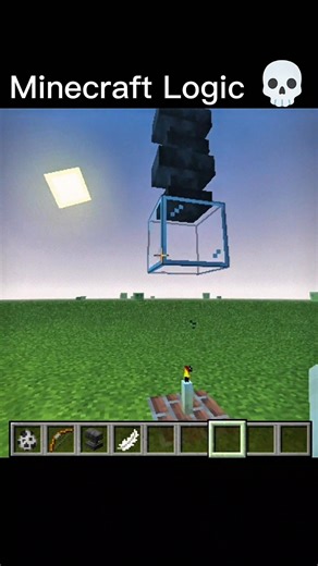 Minecraft Logic 💀 #shorts #minecraft