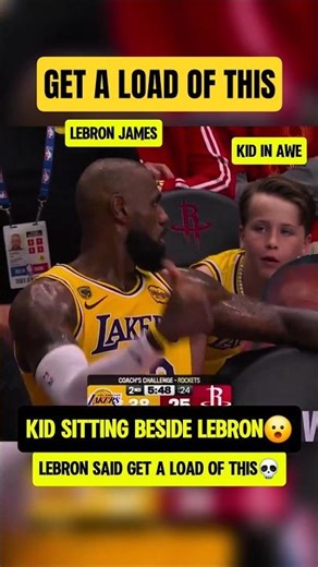 Kid thought Bron was talking to him😭