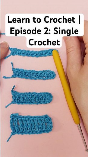 Learn to Crochet: Single Crochet (Beginner Tutorial) #crochet #learntocrochet