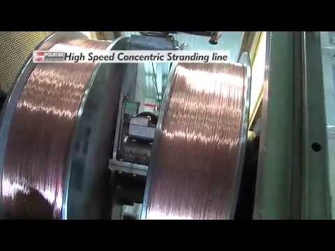 POURTIER High Speed Concentric Stranding line