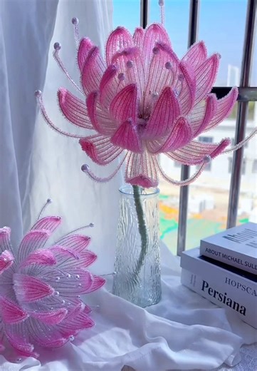 DIY Pipe Cleaner Glitter Lotus Flower Petals Tutorial