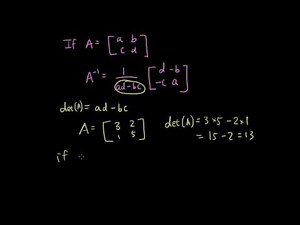 Matrices lesson 15 - Calculating the determinant