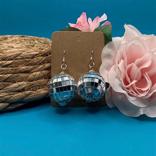 X-LARGE Disco Ball Earrings - Etsy