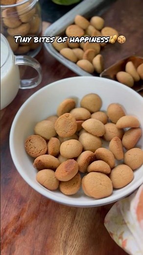 Mini Peanut Butter Cookies 🥜| Soft & Nutty Mini Cookies 🍪 | Easy Homemade Snack