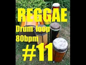 Reggae Drum Loop 80 bpm #11