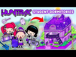 How to Make a University Dorm 🏫 for Huntrix in Beak Street Apartment | Toca Boca