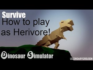 How to play as Herbivore! Roblox Dinosaur Simulator