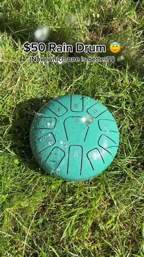 The other one is still better 😌🌦️ #raindrum #instrument #garden #home