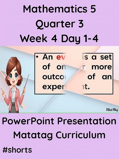 Mathematics 5 Matatag Curriculum PowerPoint Presentation Quarter 3 Week 4 Day 1-4 #grade5matatag