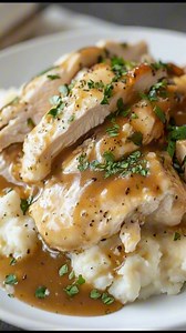 Slow Cooker Chicken and Gravy This recipe is pure comfort in a bowl. The chicken turns out fork-tender, the gravy is thick and savory, and it’s all amazing over mashed potatoes, rice, or buttered noodles. It’s one of those set-it-and-forget-it meals my family always looks forward to, especially in the colder months! Ingredients: 2 lbs boneless, skinless chicken breasts (or thighs) 2 (0.87 oz) packets chicken gravy mix 1 (10.5 oz) can cream of chicken soup 1 cup low-sodium chicken broth 1/2 tsp g