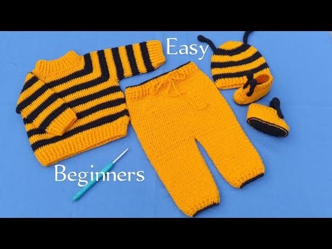 🧶Easy Crochet Baby Pants Beginners 0-3m/ How Crochet Baby Trousers/Leggings #crochetbabypants #untie