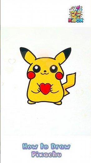 Drawing Pikachu ⚡🐭 | Super Easy Cute Digital Drawing