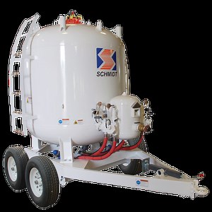 160 cuft Megablaster Trailer Mounted Bulk Blast Machine