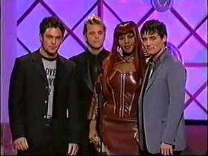 BBMak & Kelly Price at American Music Awards 2001