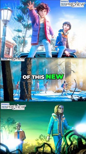 NEW LOOK AT STRANGER THINGS ANIMATED SERIES! 🤩