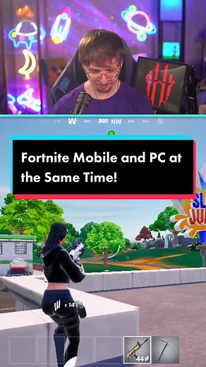 Playing Fortnite Mobile and PC simultaneously on REDMAGIC 8PRO