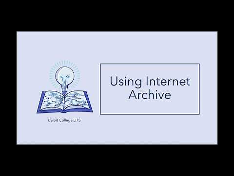 Creating an Internet Archive Account